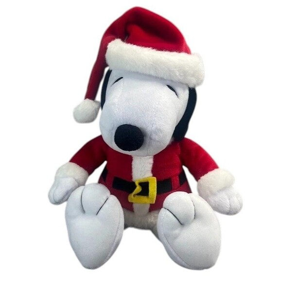 Hallmark Peanuts Collection Snoopy Santa Plush Stuffed Christmas 15" - Picture 1 of 16